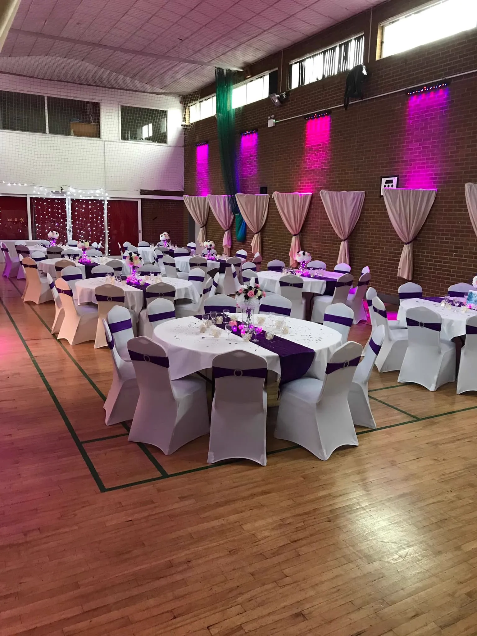 Christening celebration with themed lighting